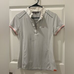 White Schockemohle polo show shirt